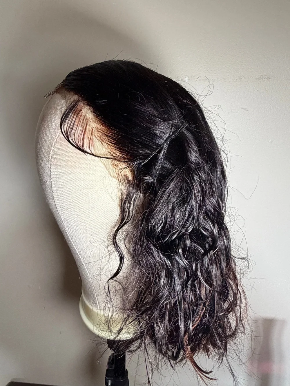 Custom 12” Human Hair Lace Front Wig – Ready to Wear